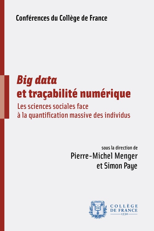 ebook cover of Big data et traçabilité numérique, by Pierre-Michel Menger