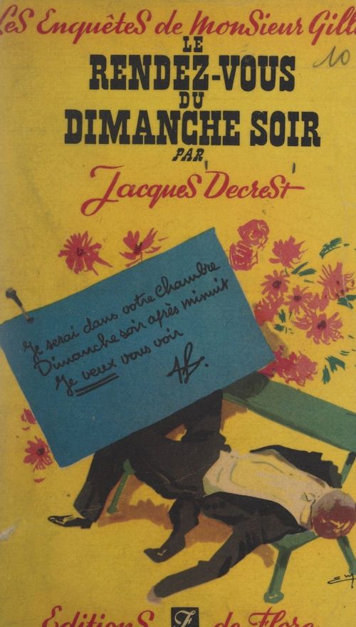 Couverture ebook de Le rendez-vous du dimanche soir, de Jacques Decrest