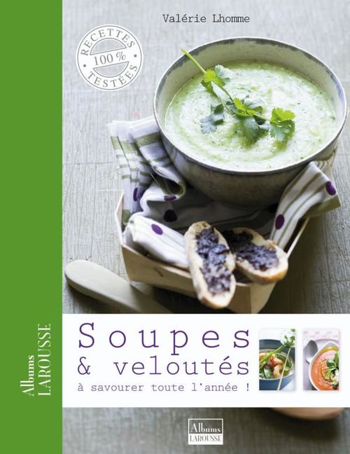 Couverture ebook de Soupes & veloutés, de Valérie Lhomme