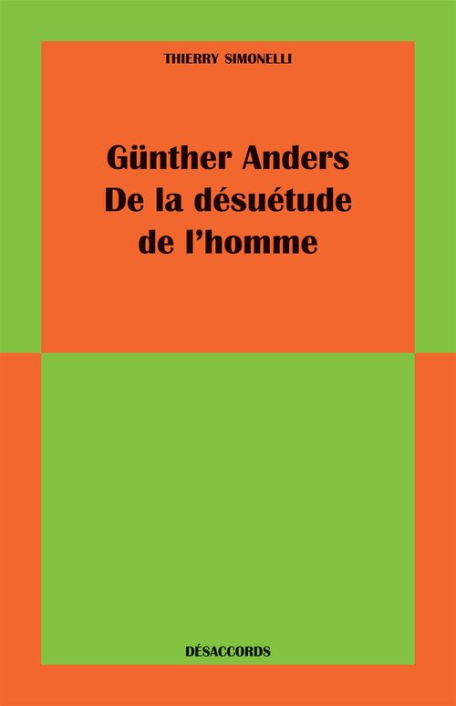 Couverture ebook de Günther Anders, de Thierry Simonelli