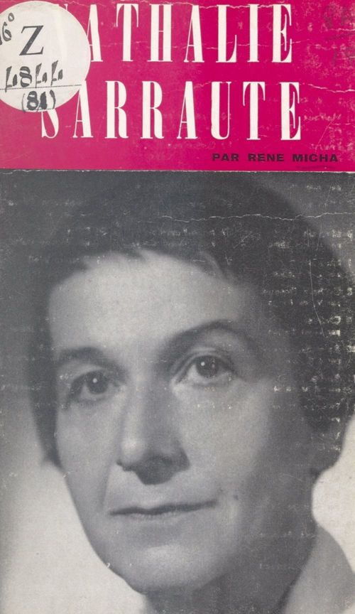 ebook cover of Nathalie Sarraute, by Rene Micha