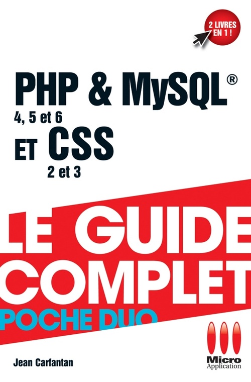 Couverture ebook de Php et Mysql et Css, de Jean Carfantan