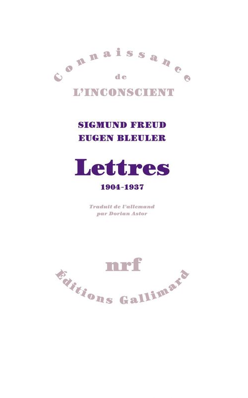 Couverture ebook de Lettres 1904-1937, de Eugen Bleuler, Sigmund Freud