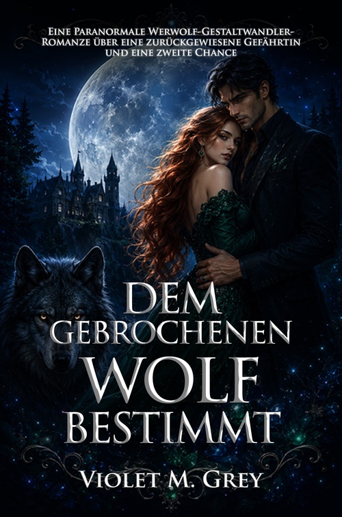 Couverture ebook de Dem gebrochenen Wolf bestimmt, de Violet M. Grey
