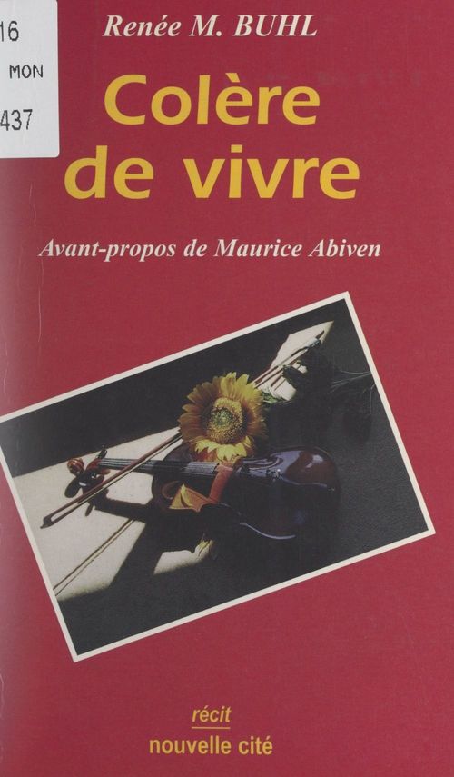 Couverture ebook de Colère de vivre, de Renee M. Buhl