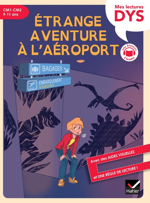ebook cover of Étrange aventure à l'aéroport lecture adaptée - CM1-CM2, by Evelyne Barge, Marco Overzee, Lymut