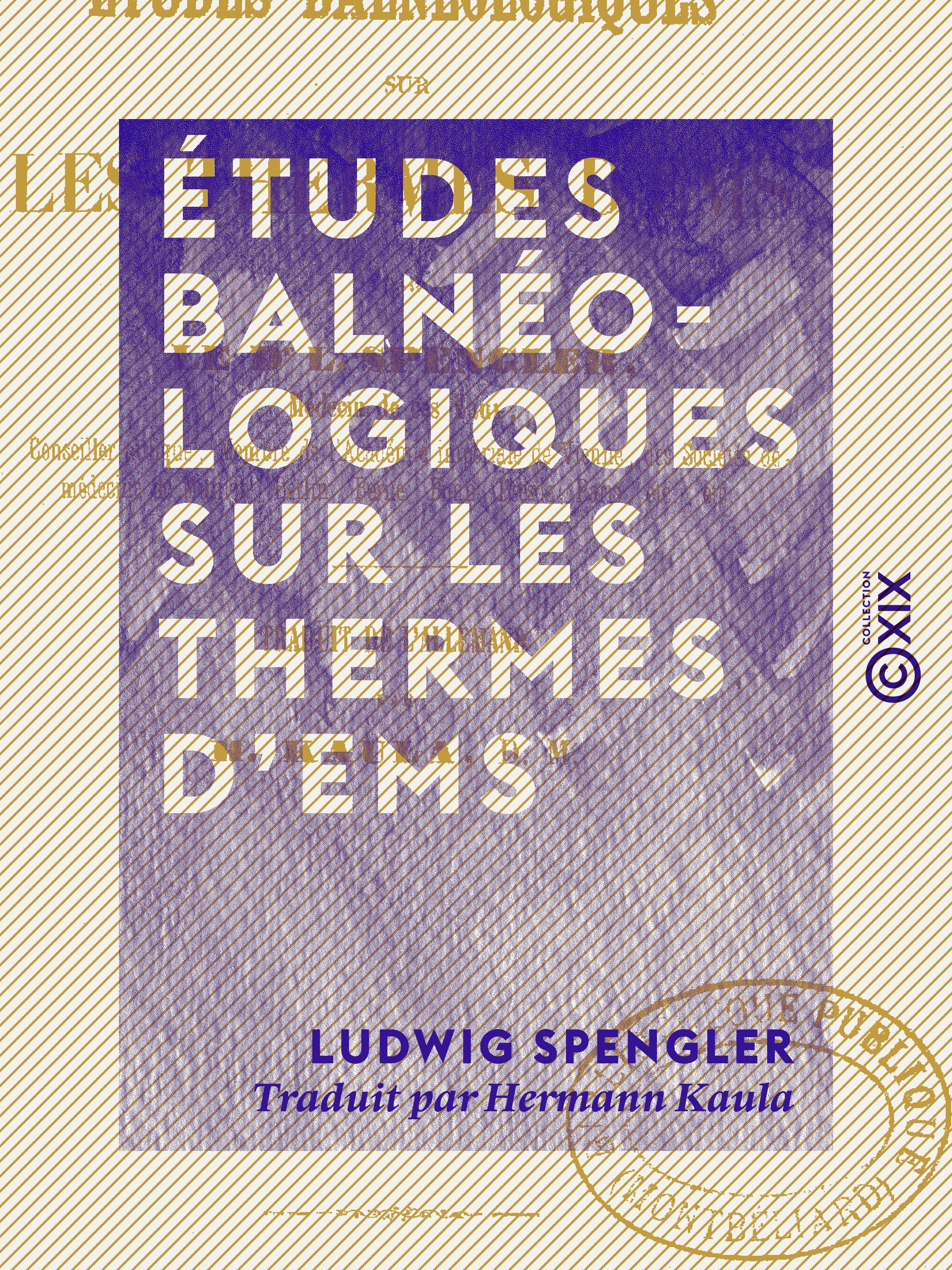 Couverture ebook de Études balnéologiques sur les thermes d'Ems, de Ludwig Spengler