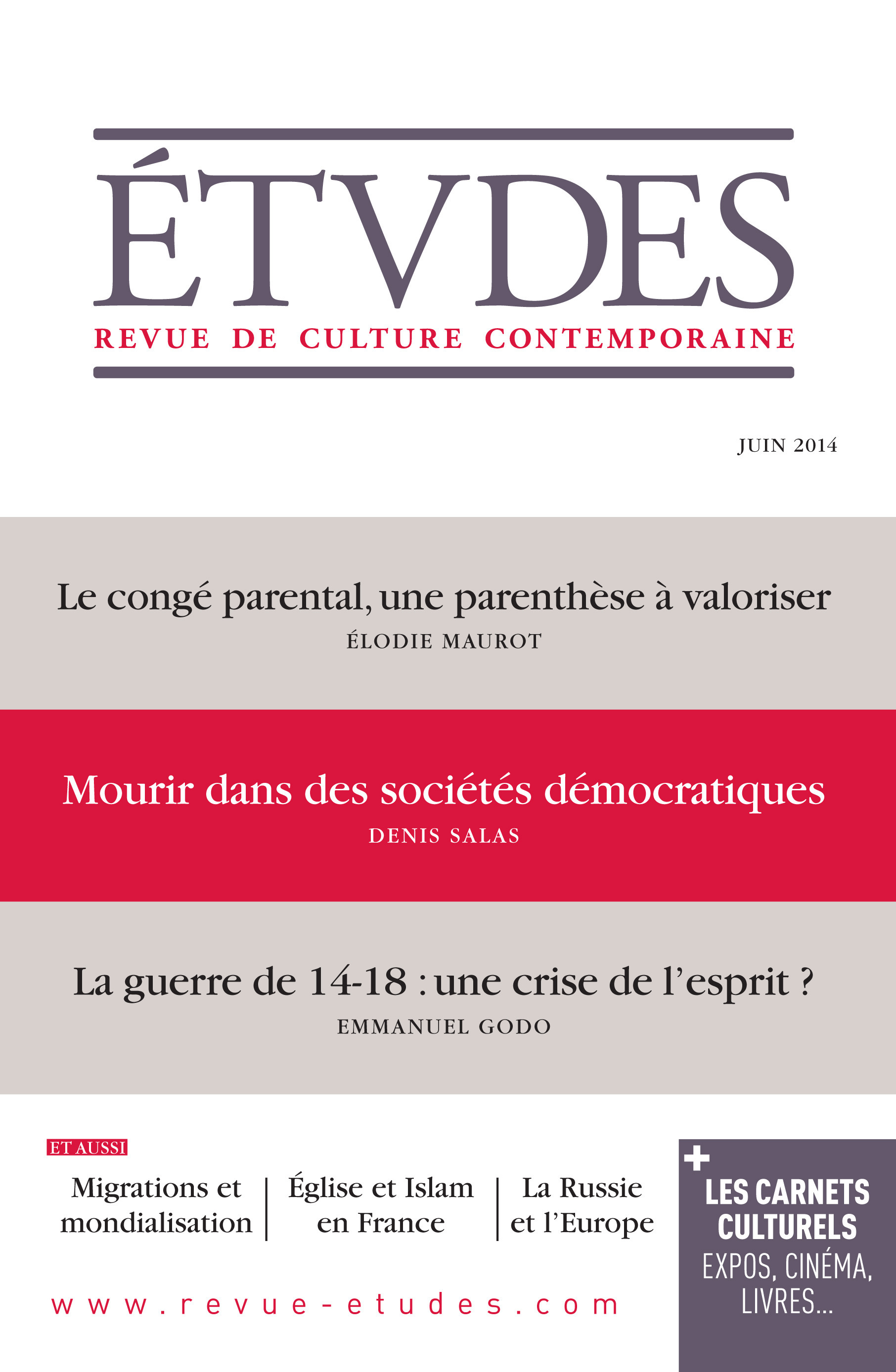 ebook cover of Etudes Juin 2014, by Collectif