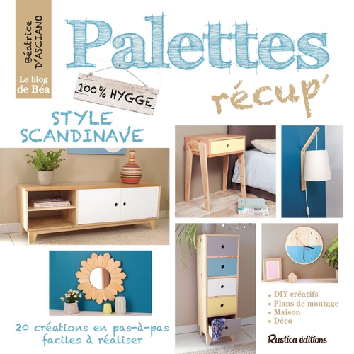 ebook cover of Palettes récup' style scandinave, by Béatrice D'asciano