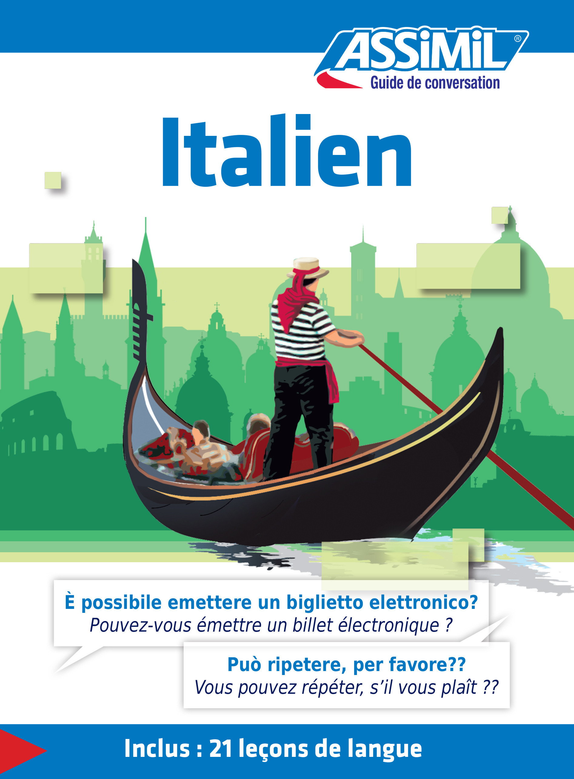 Couverture ebook de Italien - Guide de conversation, de Jean-Pierre Guglielmi
