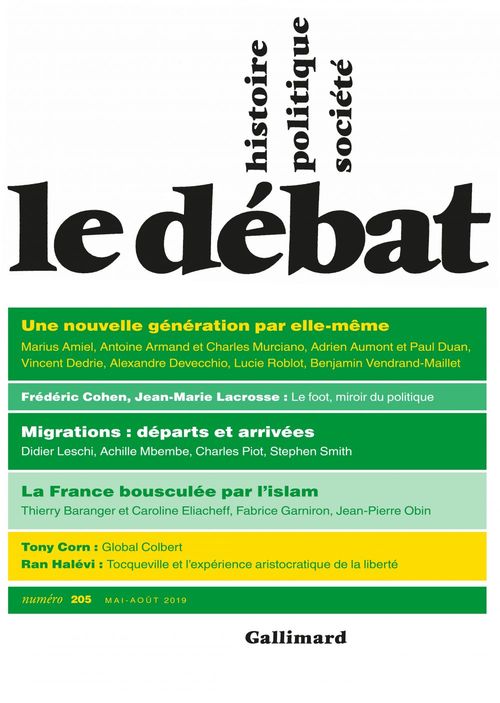 Couverture ebook de Le Débat N° 205 (mai-août 2019), de Collectif, Pierre Nora