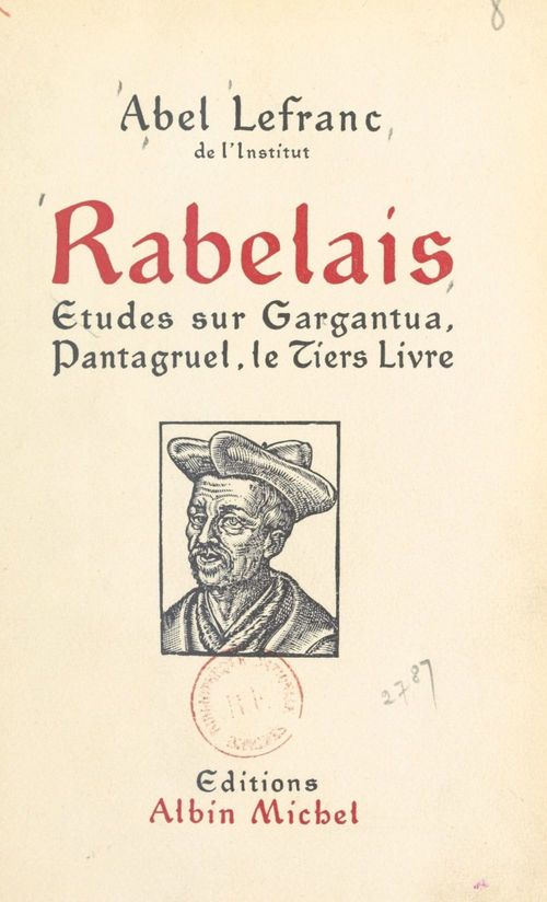 ebook cover of Rabelais, by Abel Lefranc