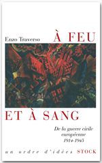 ebook cover of A feu et à sang, by Enzo Traverso