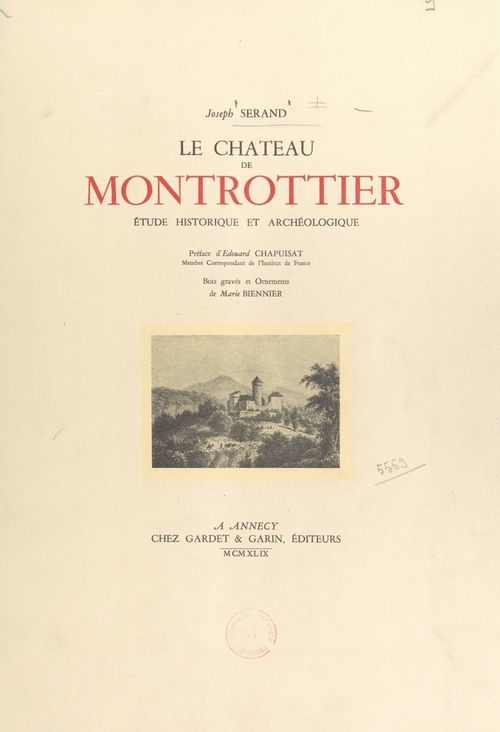 Couverture ebook de Le château de Montrottier, de Joseph Serand