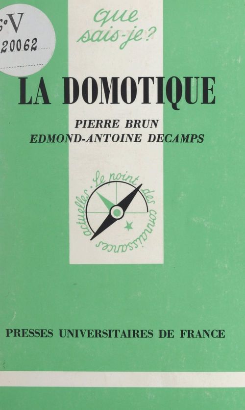 ebook cover of La domotique, by Edmond-Antoine Decamps, Pierre Brun