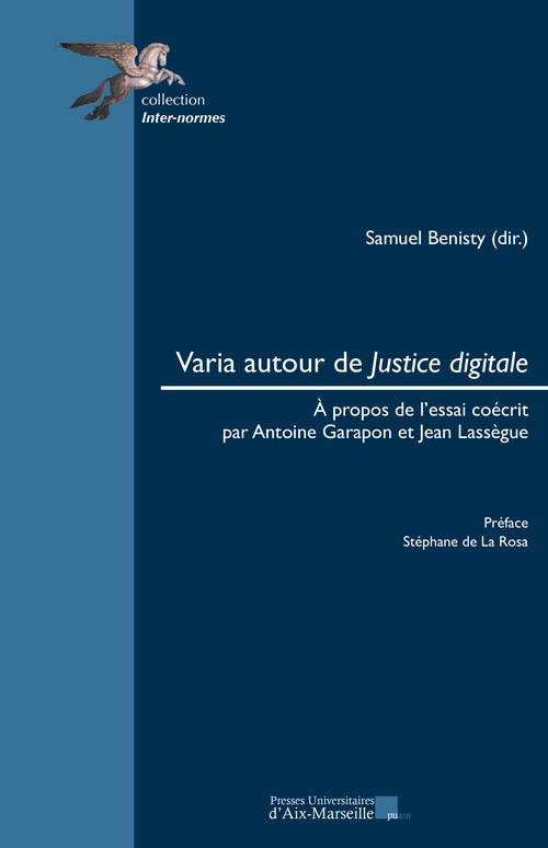 Couverture ebook de Varia autour de Justice digitale, de