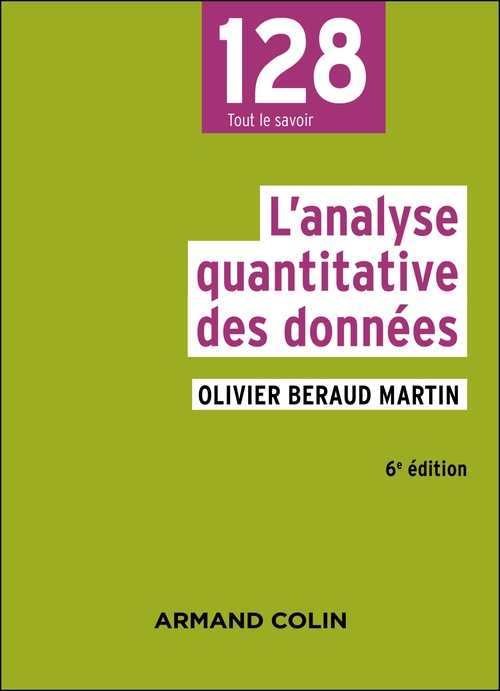 ebook cover of L'analyse quantitative des données - 6e éd., by Olivier Martin