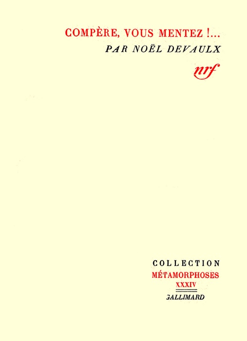 ebook cover of Compère, vous mentez !..., by Noël Delvaux