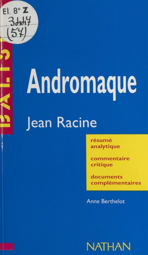 Couverture ebook de Andromaque, de Anne Berthelot