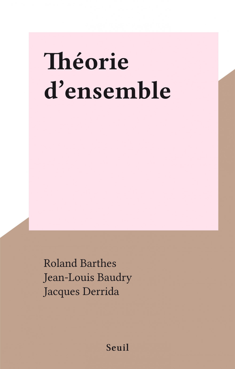Couverture ebook de Théorie d'ensemble, de Tel Quel (Revue)