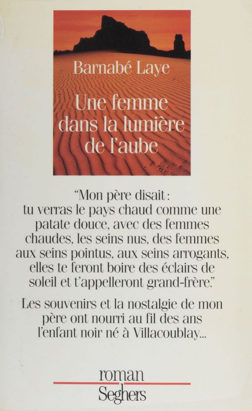 Couverture ebook de Une femme dans la lumière de l'aube, de Barnabé Laye