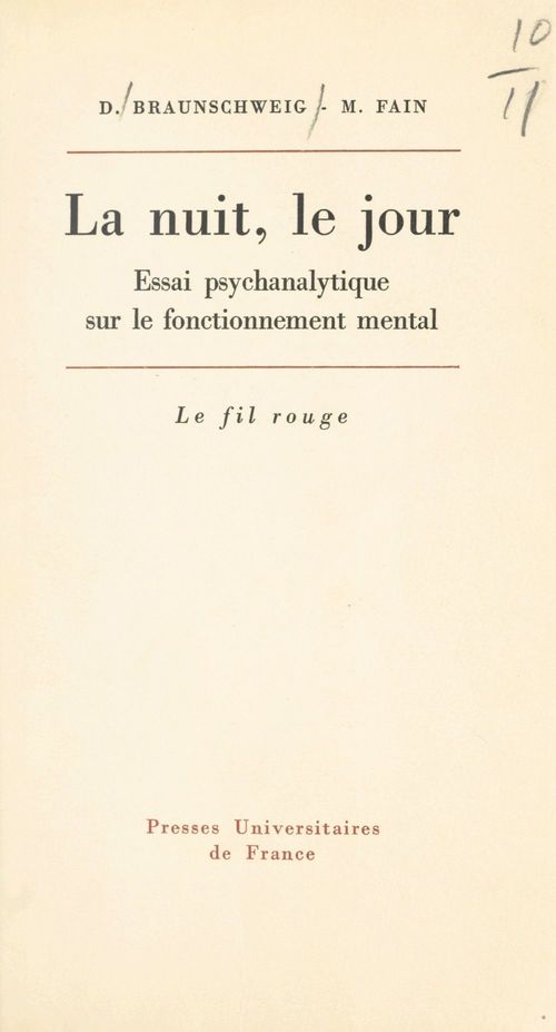 Couverture ebook de La nuit, le jour, de Denise Braunschweig, Michel Fain