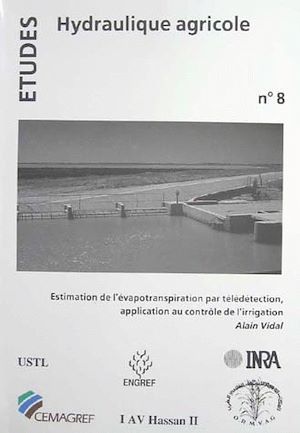 Couverture ebook de Estimation de l'évapotranspiration par télédétection, de Alain Vidal