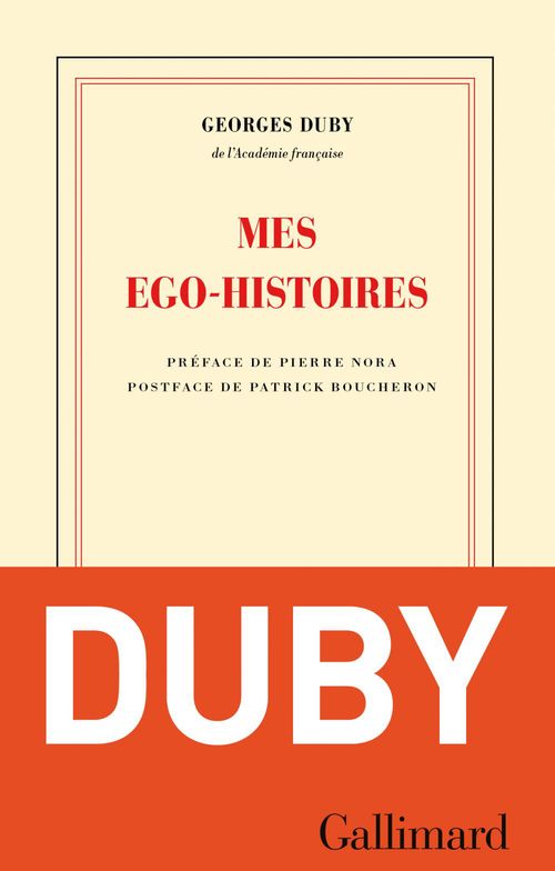Couverture ebook de Mes ego-histoires, de Georges Duby