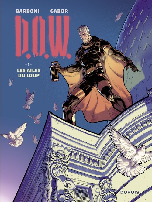 Couverture ebook de DOW - tome 1 - Les ailes du loup, de Thilde Barboni, Gabor