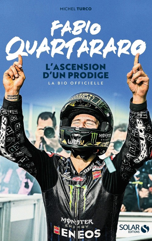 Couverture ebook de Fabio Quartararo, l'ascension d'un prodige, de Michel Turco