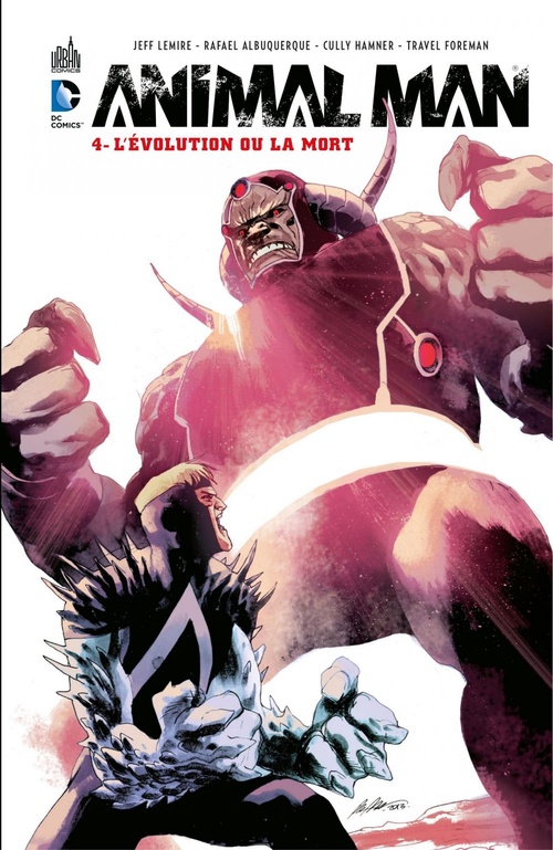 Couverture ebook de Animal Man - Tome 4 - L'évolution ou la mort, de Jeff Lemire, Steve Pugh