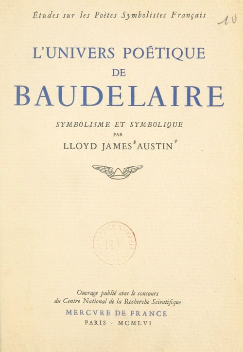 ebook cover of L'univers poétique de Baudelaire, by Lloyd James Austin
