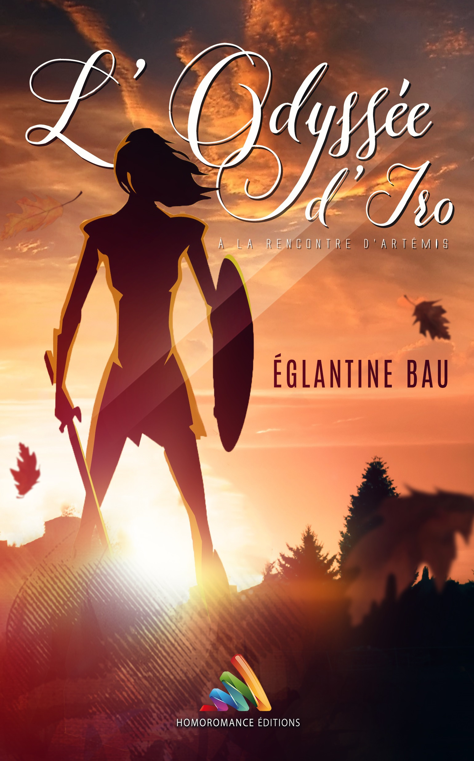 Couverture ebook de L'odysée d'Iro (Livre lesbien, roman lesbien) - mythologie lesbienne, de Eglantine Bau