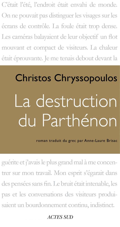 Couverture ebook de La Destruction du Parthénon, de Christos Chryssopoulos