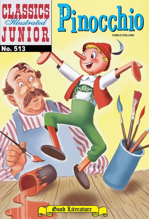 ebook cover of Pinocchio, by Carlo Collodi