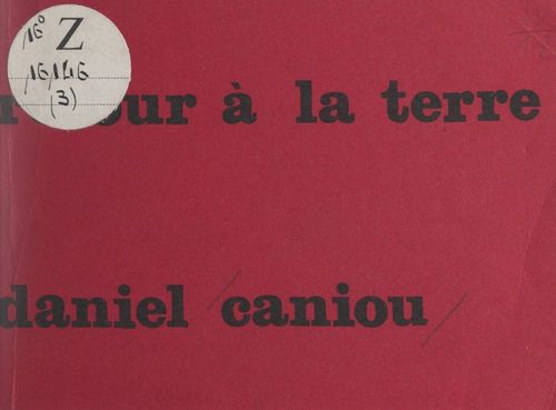 ebook cover of Marginalisme et retour à la terre, by Daniel Caniou