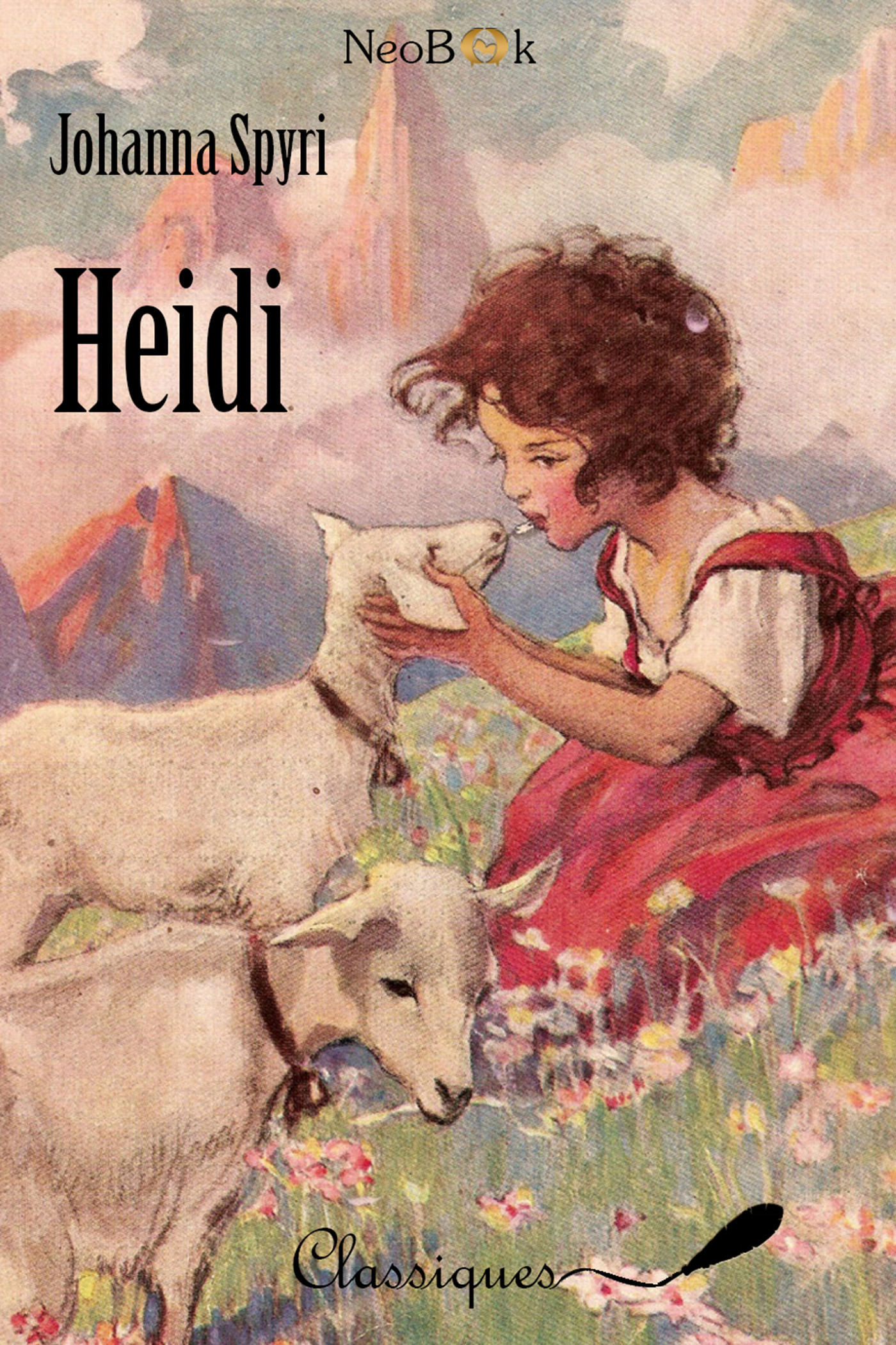 ebook cover of Heidi, by Johanna Spyri