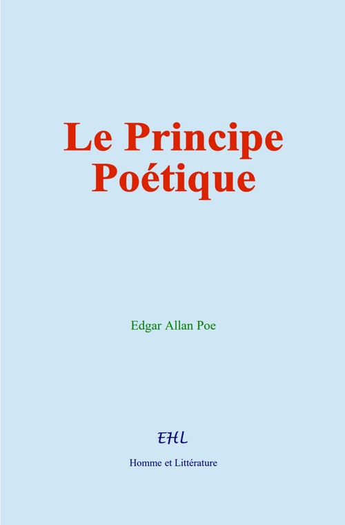 Couverture ebook de Le Principe Poétique, de Edgar Allan Poe