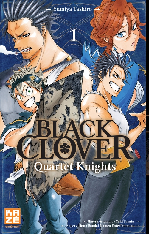 Couverture ebook de Black Clover - Quartet Knights T01, de Yumiya Tashiro