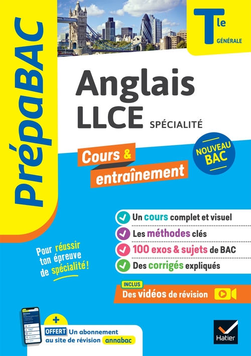 Couverture ebook de Prépabac - Anglais LLCE Tle générale (spécialité) - Bac 2027, de Christine Bitaillou, Viridiana Courty, Lucien Dubuisson, Isabelle Kherbouche