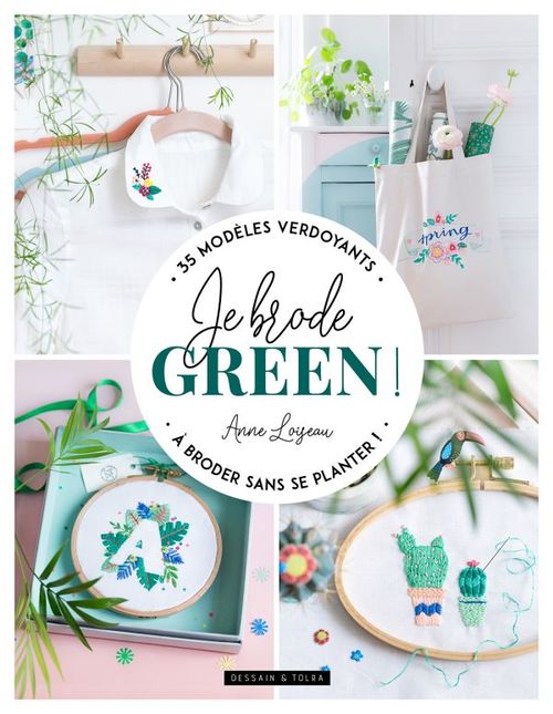 Couverture ebook de Je brode green !, de Anne Loiseau