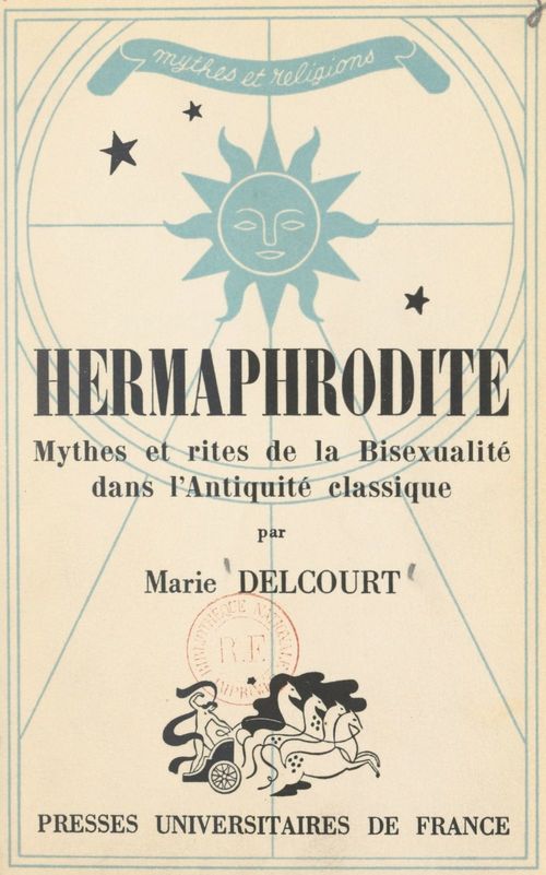 ebook cover of Hermaphrodite, by Marie Delcourt