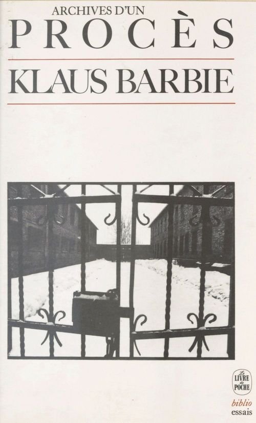 Couverture ebook de Klaus Barbie : archives d'un procès, de Levy-B.H