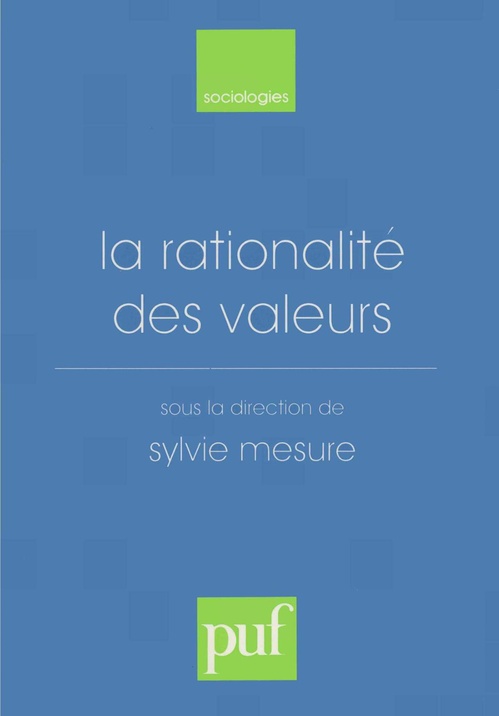 Couverture ebook de La rationalité des valeurs, de Sylvie Mesure