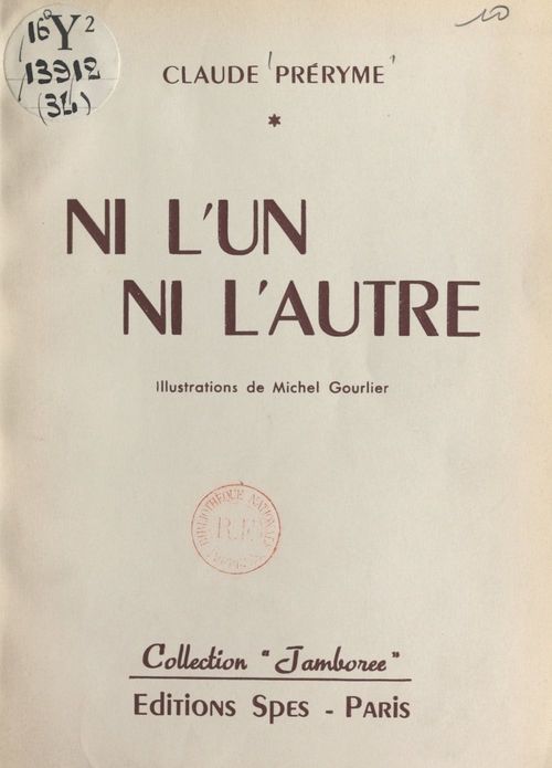 Couverture ebook de Ni l'un ni l'autre, de Claude Preryme