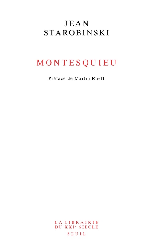 Couverture ebook de Montesquieu, de Jean Starobinski