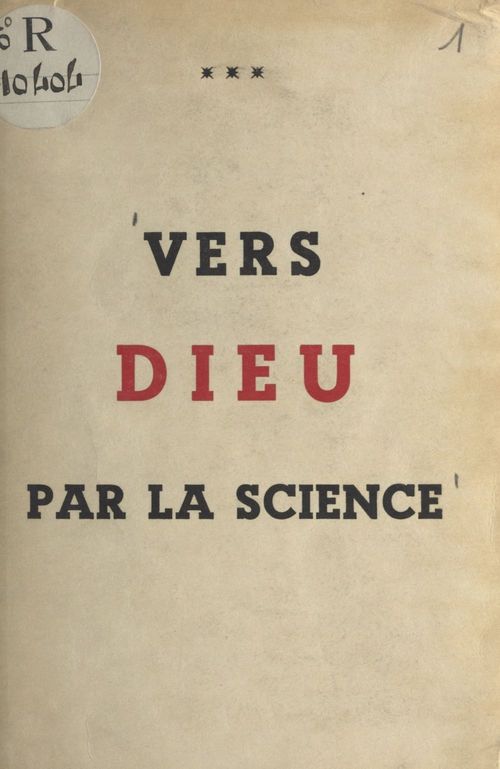 ebook cover of Vers Dieu par la science, by Rene Schnell