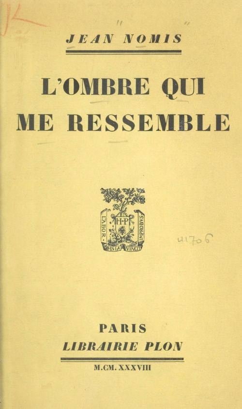 Couverture ebook de L'ombre qui me ressemble, de Jean Nomis
