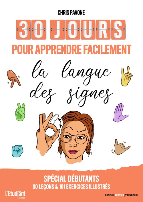 ebook cover of 30 jours pour apprendre facilement la langue des signes, by Chris Pavone