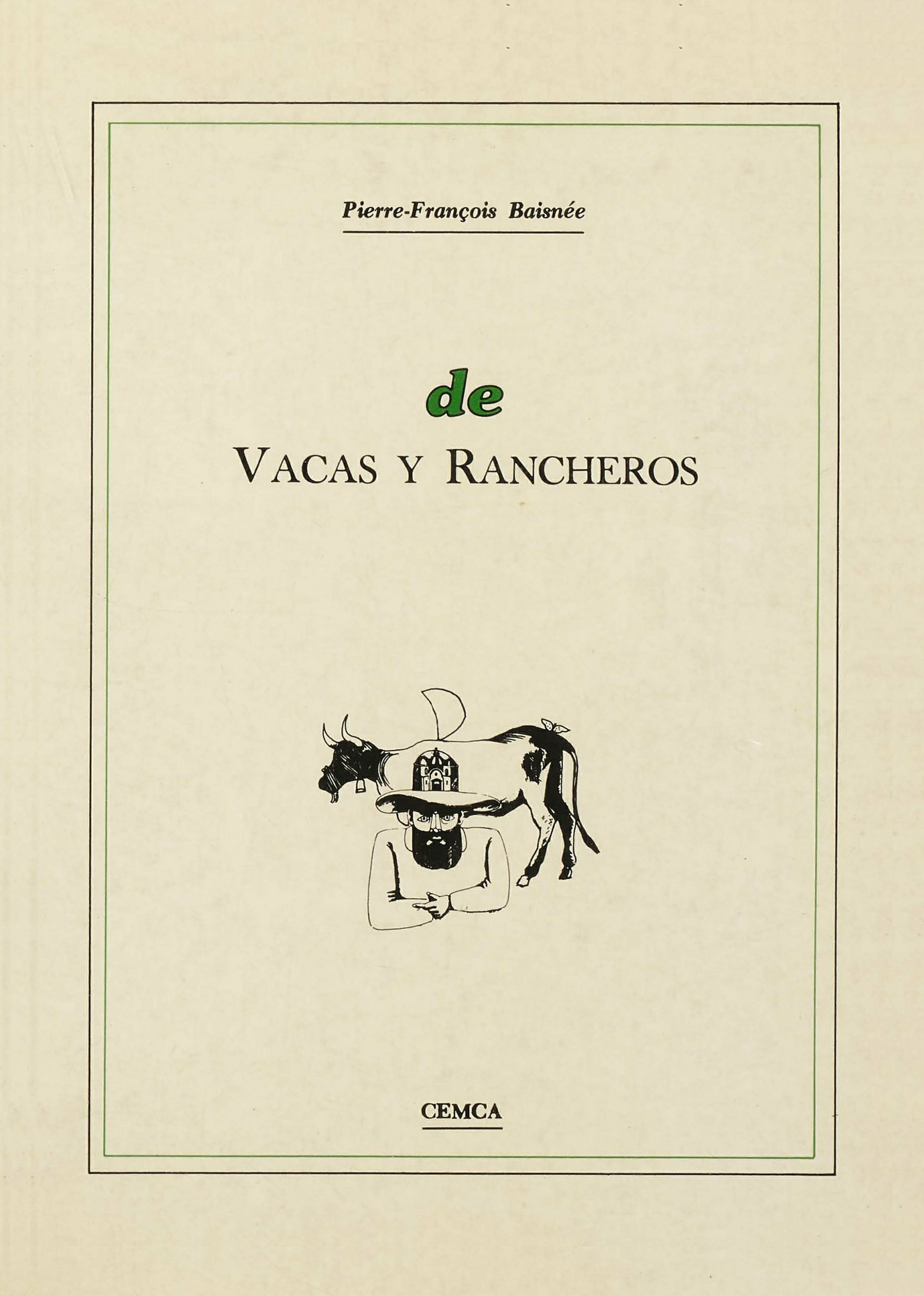 ebook cover of De vacas y rancheros, by Pierre-Francois Baisnee
